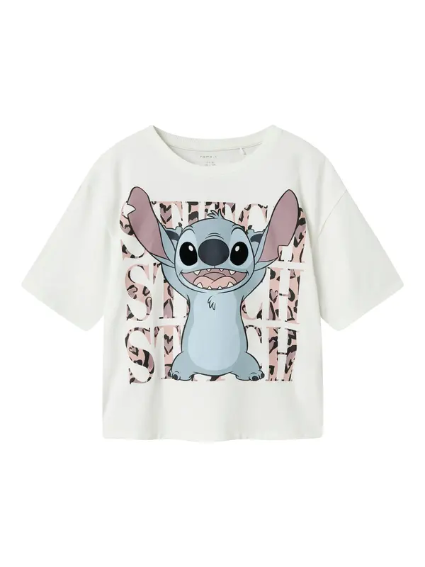 NAME IT NAME IT Majica 'NKFJixi Stitch'  svijetloplava / lila / sivkasto ljubičasta (mauve) / bijela