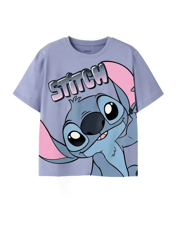 NAME IT NAME IT Majica 'NKFMorissina Stitch'  opal / ljubičasta / roza / crna