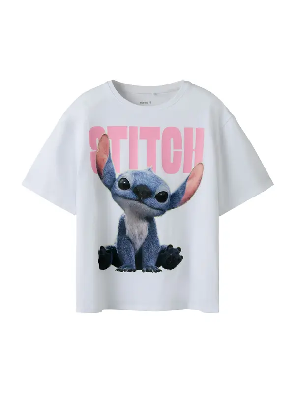 NAME IT NAME IT Majica 'NKFNIBUS STITCH'  indigo / roza / bijela
