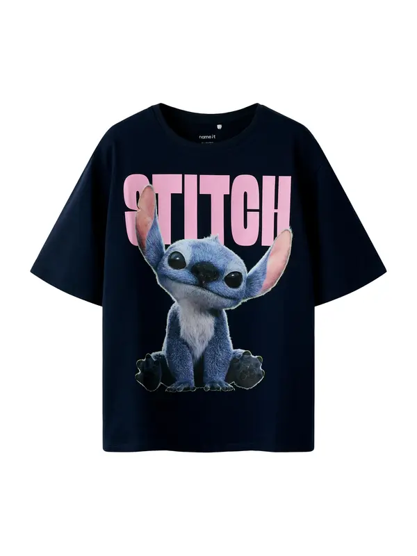 NAME IT NAME IT Majica 'NKFNIBUS STITCH'  plava / mornarsko plava / roza