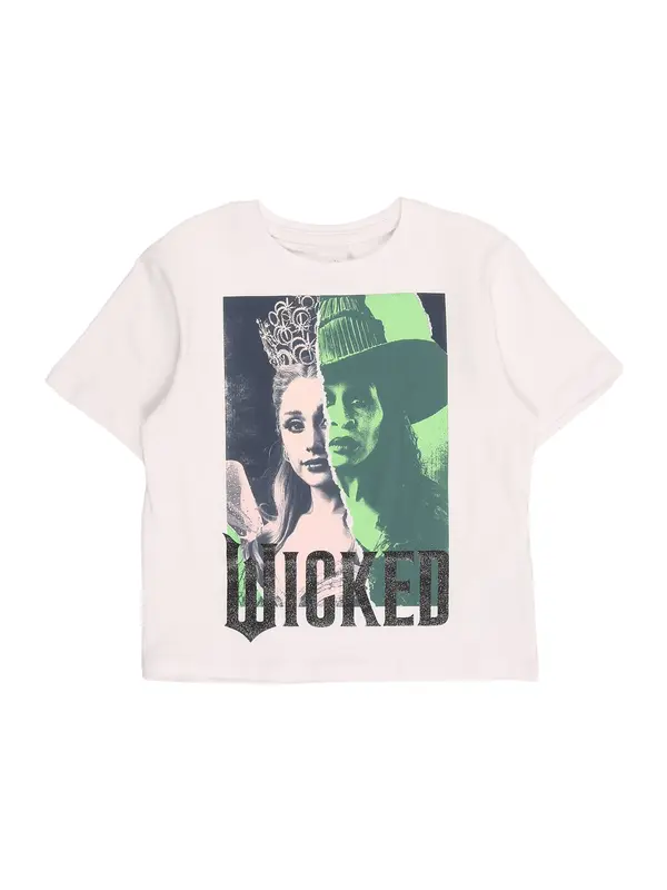 NAME IT NAME IT Majica 'NKFNORA WICKED'  limeta / puder roza / crna / bijela