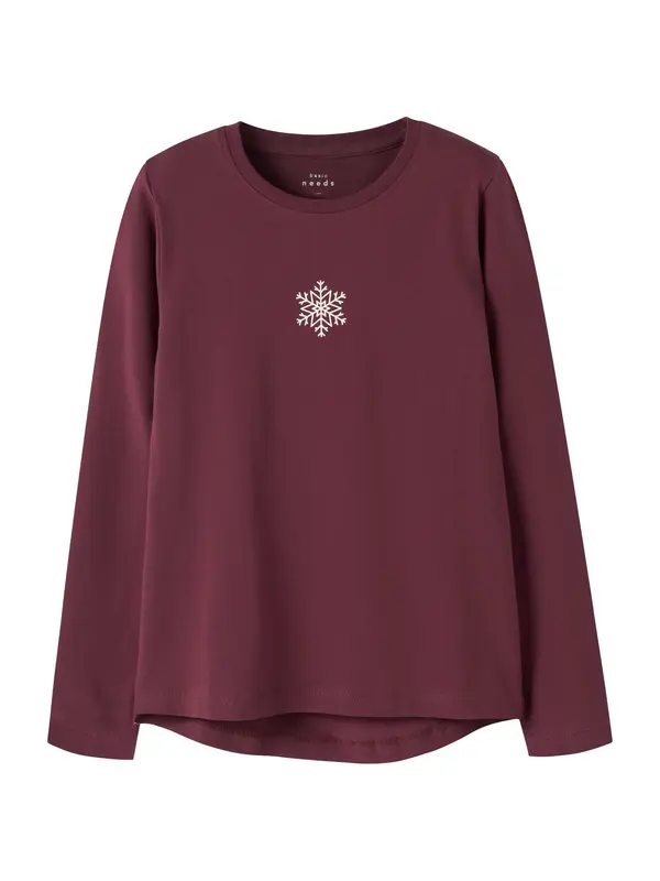 NAME IT NAME IT Majica 'NKFVIX'  burgund / bijela