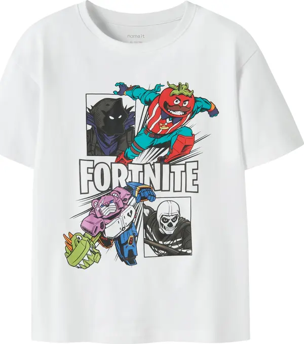 NAME IT NAME IT Majica 'NKMAMBROSE FORTNITE'  ljubičasta / crvena / crna / bijela