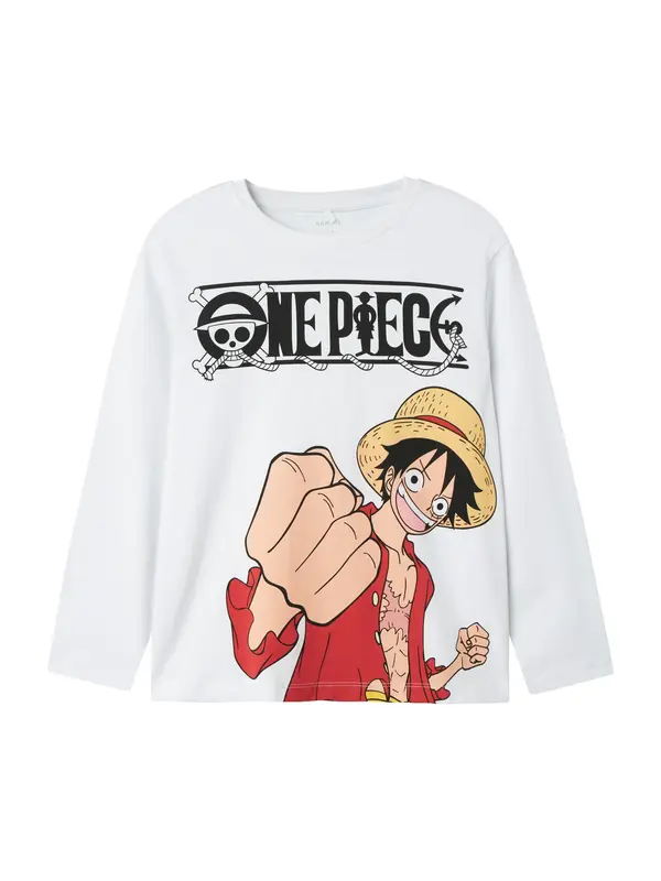 NAME IT NAME IT Majica 'NKMArk Onepiece'  nude / crvena / crna / bijela