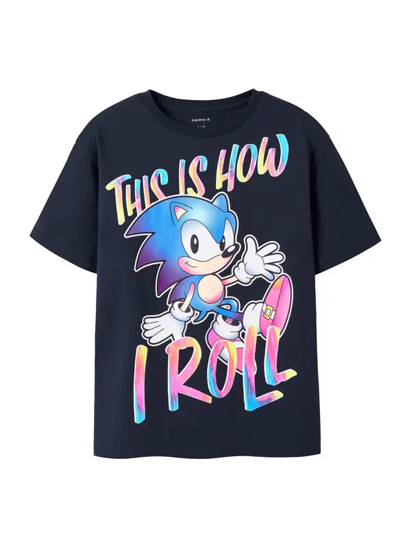 NAME IT NAME IT Majica 'NKMDarius Sonic'  svijetloplava / tamno plava / svijetloroza / bijela