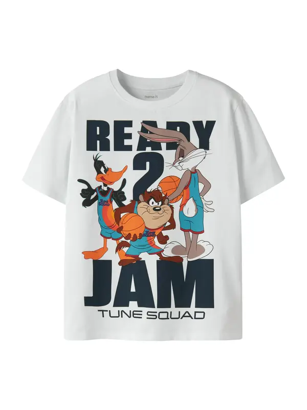 NAME IT NAME IT Majica 'NKMFLY SPACEJAM'  cijan plava / narančasta / crna / bijela