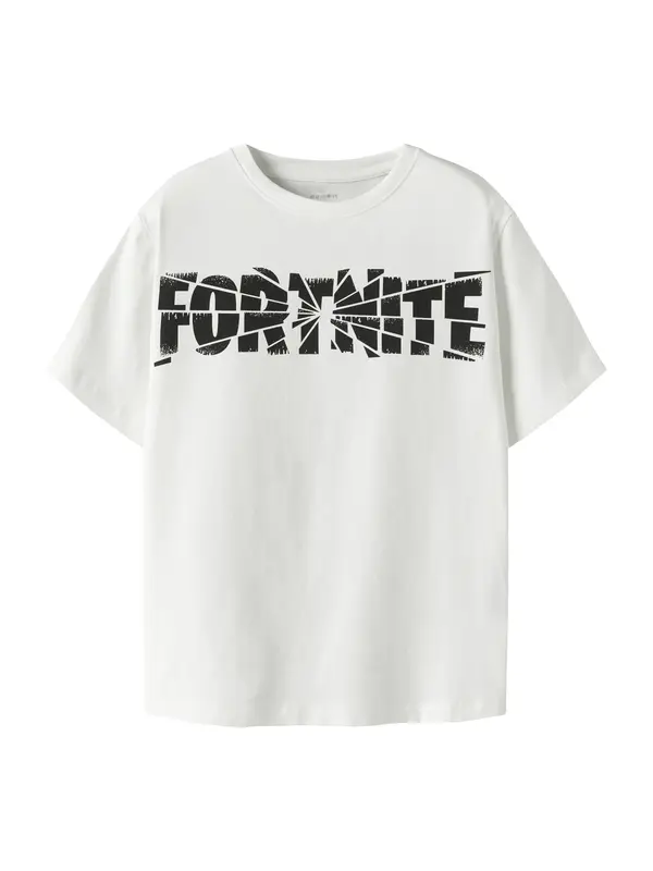 NAME IT NAME IT Majica 'NKMJAMBA FORTNITE'  crna / bijela