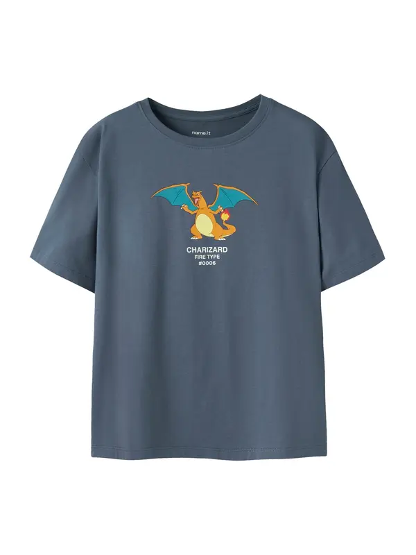 NAME IT NAME IT Majica 'NKMJYK POKEMON'  safirno plava / azur / žuta / tamno narančasta
