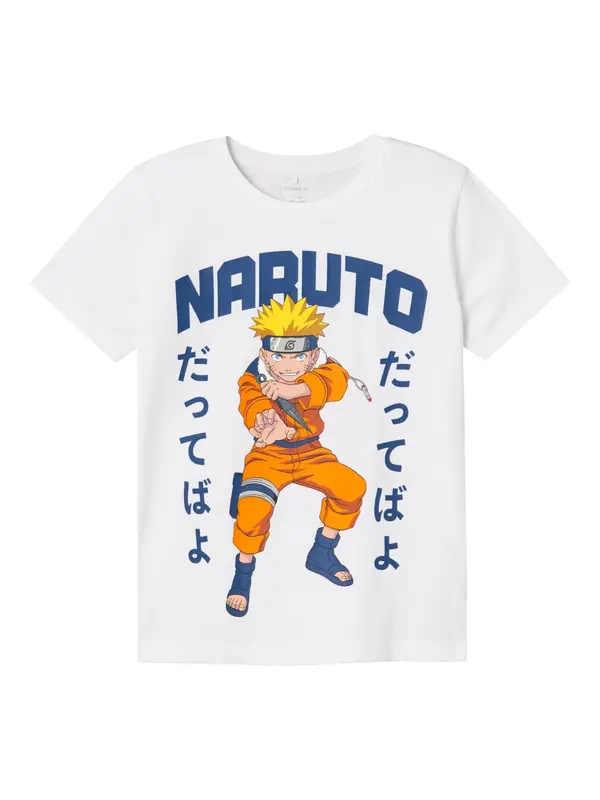 NAME IT NAME IT Majica 'NKMMacar Naruto'  plava / žuta / narančasta / bijela