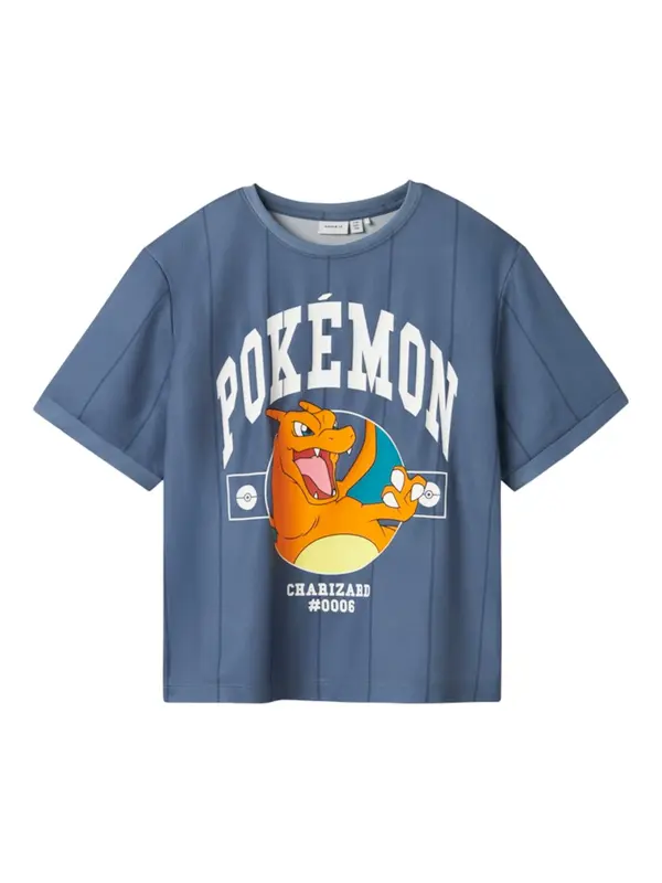 NAME IT NAME IT Majica 'NKMMELT POKEMON'  safirno plava / žuta / narančasta / bijela