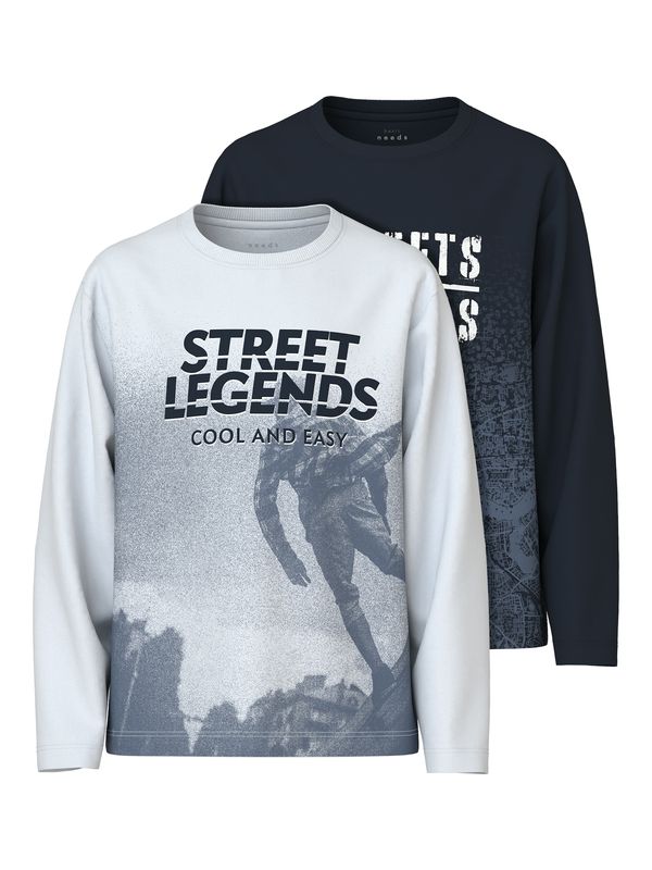 NAME IT NAME IT Majica 'NKMVALIANT'  morsko plava / safirno plava / bijela