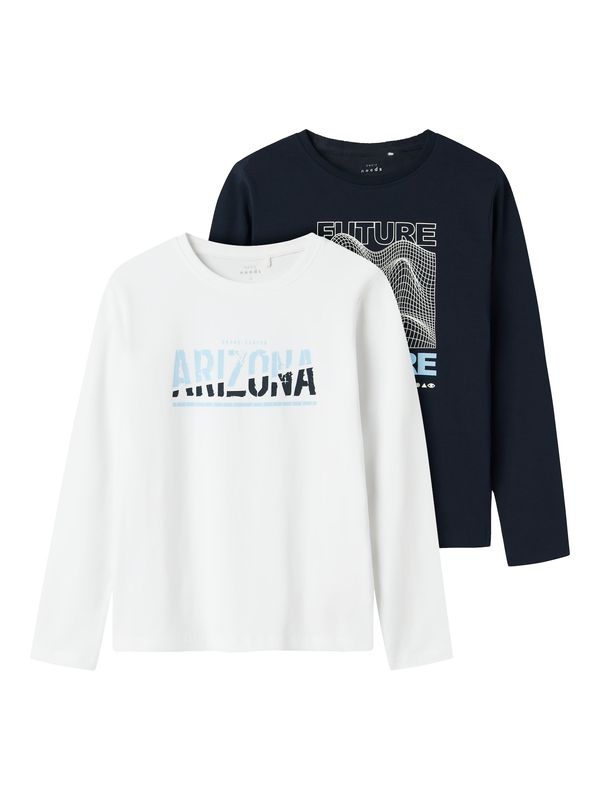 NAME IT NAME IT Majica 'NKMVUX'  mornarsko plava / svijetloplava / bijela