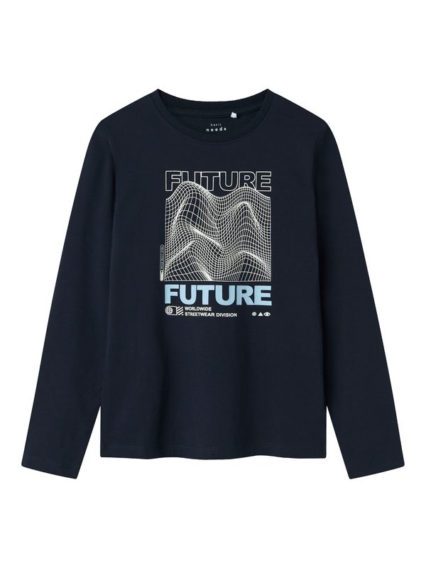 NAME IT NAME IT Majica 'NKMVUX'  safirno plava / svijetloplava / bijela