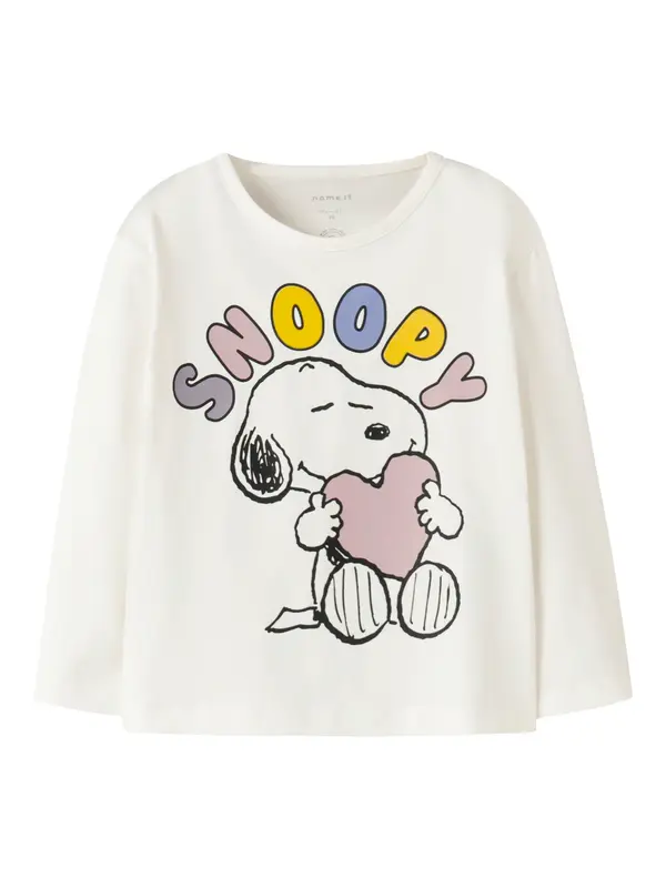 NAME IT NAME IT Majica 'NMFDREMA SNOOPY'  žuta / sivkasto ljubičasta (mauve) / crna / bijela