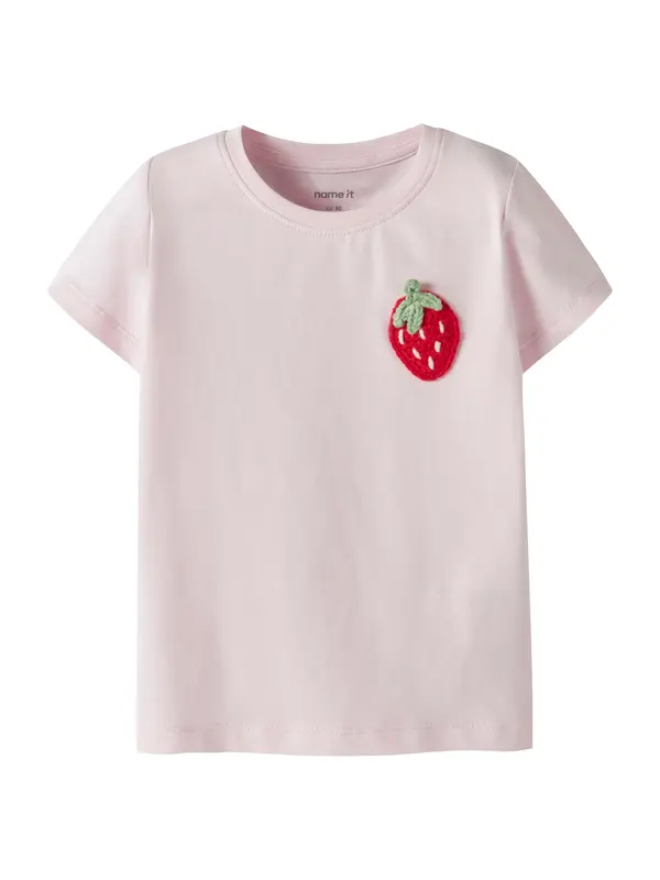 NAME IT NAME IT Majica 'NMFJUANITTA'  svijetlozelena / rosé / tamno crvena