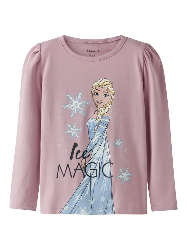 NAME IT NAME IT Majica 'NMFOSMA FROZEN'  svijetloplava / lila / bijela