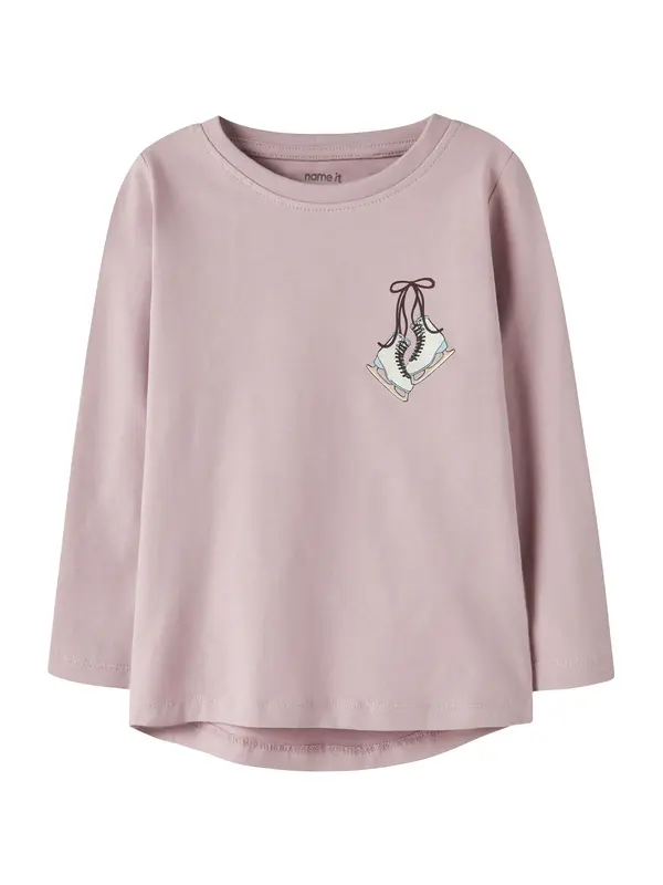 NAME IT NAME IT Majica 'NMFVIX'  bež / svijetloplava / čokolada / sivkasto ljubičasta (mauve)