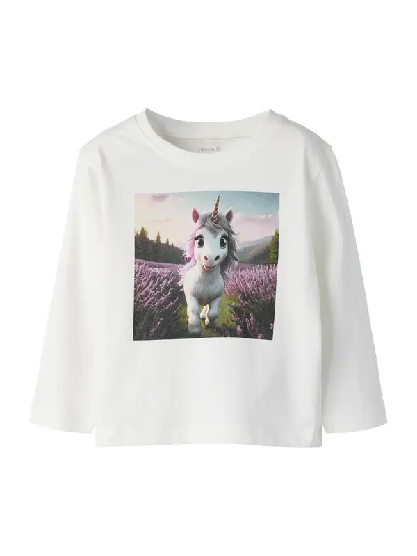 NAME IT NAME IT Majica 'NMFVOTEA'  safirno plava / boja blata / lavanda / bijela