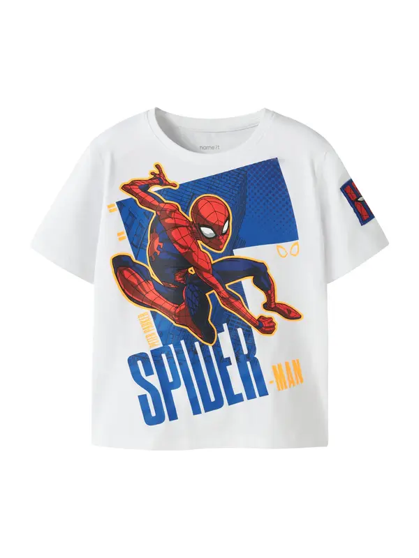 NAME IT NAME IT Majica 'NMMAJIT SPIDER'  kraljevsko plava / crvena / bijela