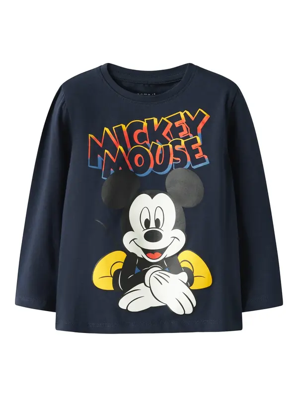 NAME IT NAME IT Majica 'NMMDAZE MICKEY'  mornarsko plava / žuta / crna