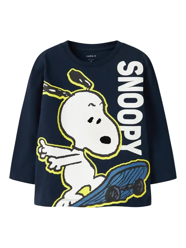 NAME IT NAME IT Majica 'NMMDENIS SNOOPY'  mornarsko plava / tamno plava / žuta / bijela