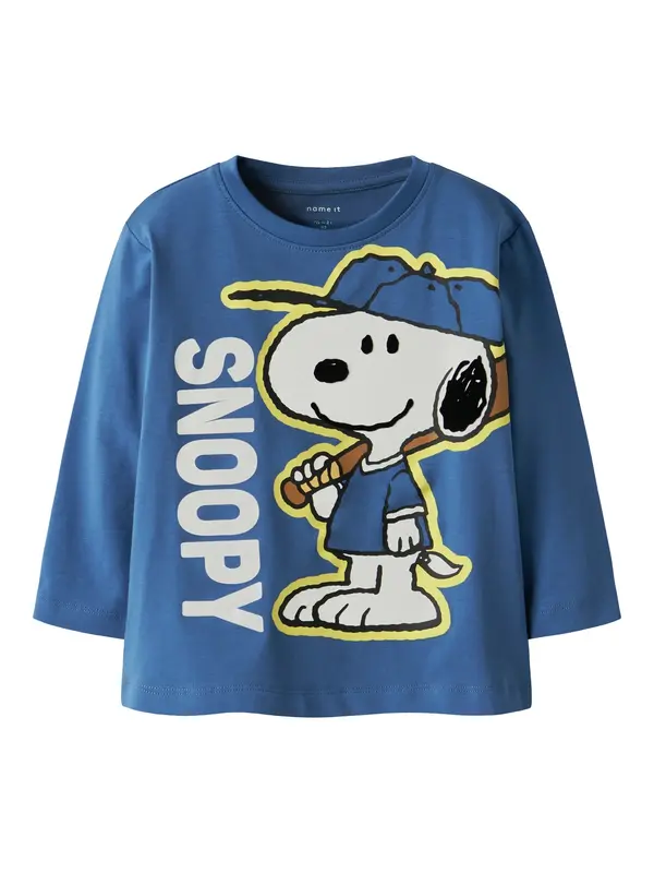 NAME IT NAME IT Majica 'NMMDENIS SNOOPY'  safirno plava / karamela / žuta / bijela