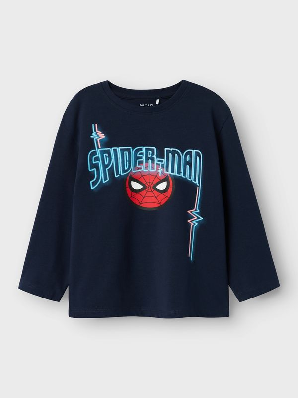 NAME IT NAME IT Majica 'NMMJACINTO SPIDER'  morsko plava / akvamarin / crvena / bijela