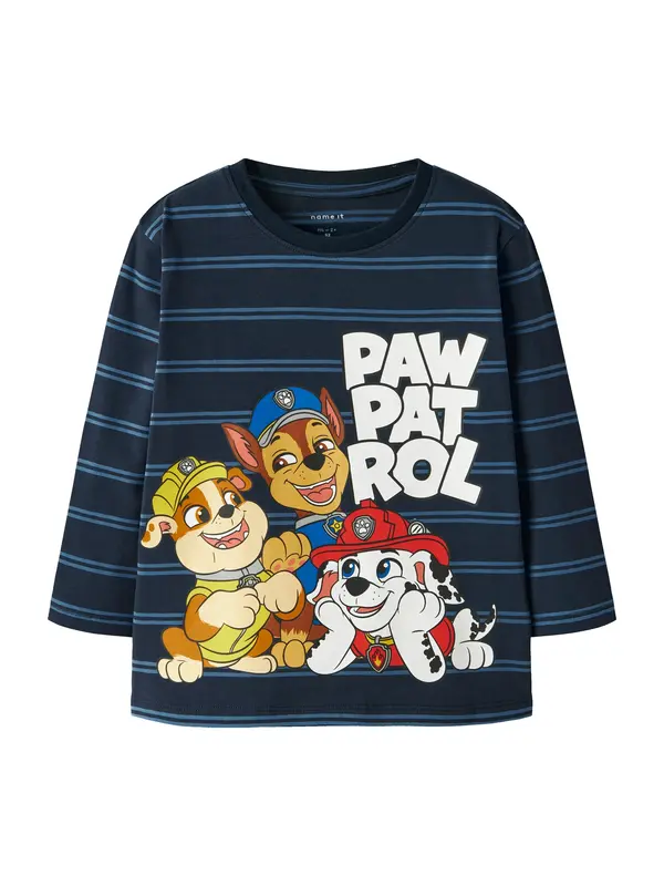 NAME IT NAME IT Majica 'NMMJOSHUE PAW'  mornarsko plava / žuta / crvena / bijela
