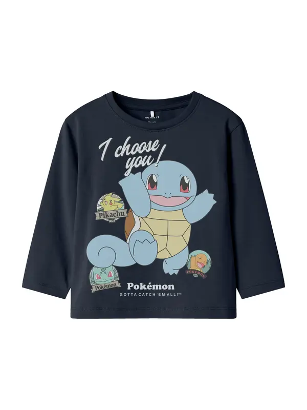 NAME IT NAME IT Majica 'NMMJUMBO POKEMON'  svijetloplava / tamno plava / pastelno žuta / bijela