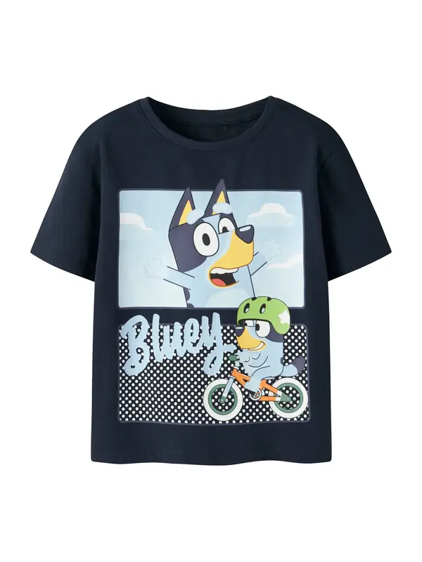 NAME IT NAME IT Majica 'NMMMALIH BLUEY'  mornarsko plava / svijetloplava / kivi zelena / bijela