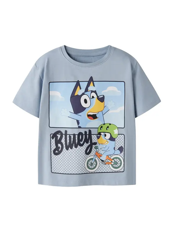 NAME IT NAME IT Majica 'NMMMALIH BLUEY'  morsko plava / opal / golublje plava / kivi zelena