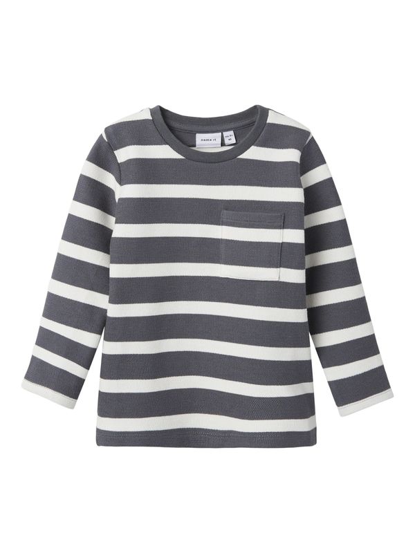 NAME IT NAME IT Majica 'NMMTHOKE'  tamo siva / bijela