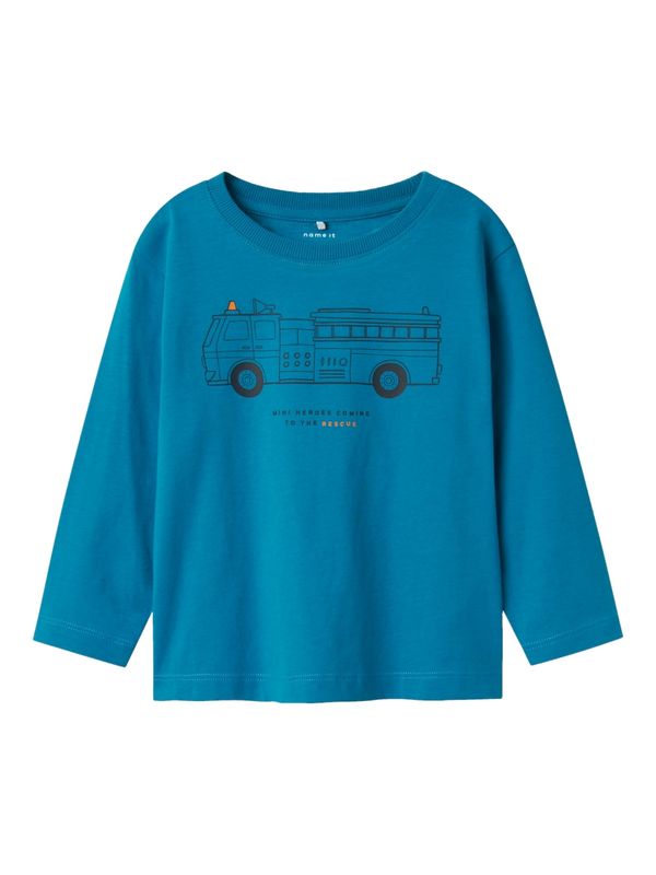 NAME IT NAME IT Majica 'NMMTRISTIANO'  plava / narančasta / crna