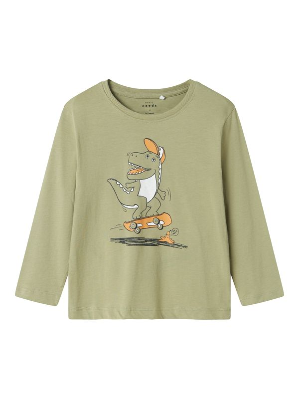 NAME IT NAME IT Majica 'NMMVAGNO'  kaki / narančasta / crna / bijela