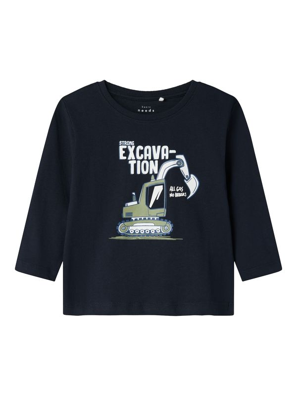 NAME IT NAME IT Majica 'NMMVAGNO'  mornarsko plava / safirno plava / pastelno zelena / bijela