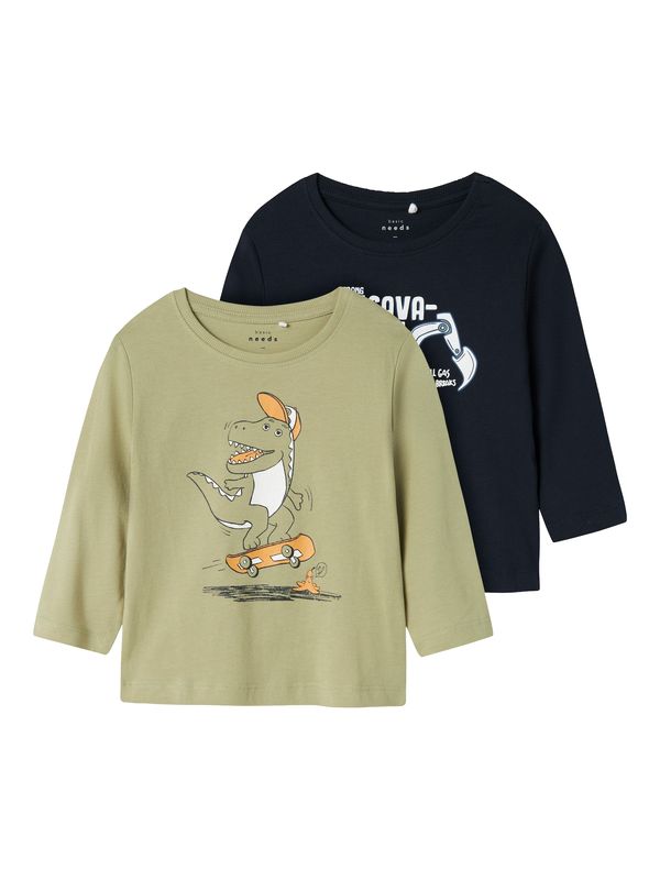 NAME IT NAME IT Majica 'NMMVAGNO'  morsko plava / maslinasta / narančasta / bijela