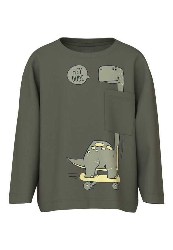 NAME IT NAME IT Majica 'NMMVILIAN'  svijetložuta / zelena / tamno zelena