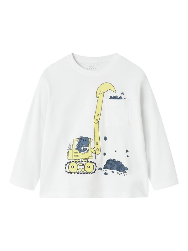 NAME IT NAME IT Majica 'NMMVILIAN'  žuta / bazalt siva / crna / bijela