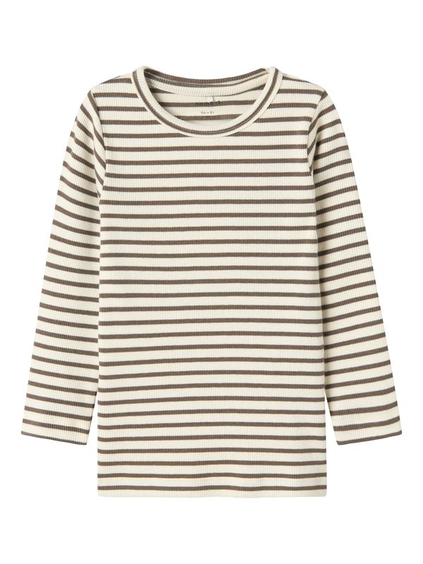 NAME IT NAME IT Majica 'NMNBANI'  svijetlosmeđa / prljavo bijela