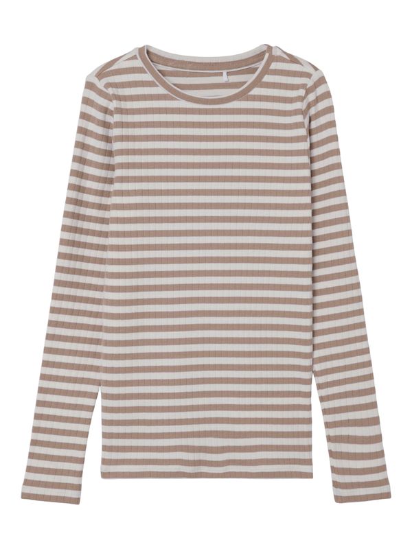 NAME IT NAME IT Majica 'Suraja'  svijetlosmeđa / prljavo bijela