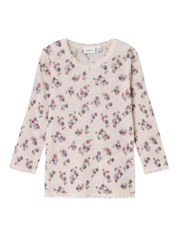 NAME IT NAME IT Majica 'WANG'  lila / sivkasto ljubičasta (mauve) / lavanda / crna