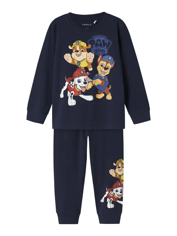 NAME IT NAME IT Pidžama set 'NMMARLO PAWPATROL'  noćno plava / smeđa / žuta / bijela