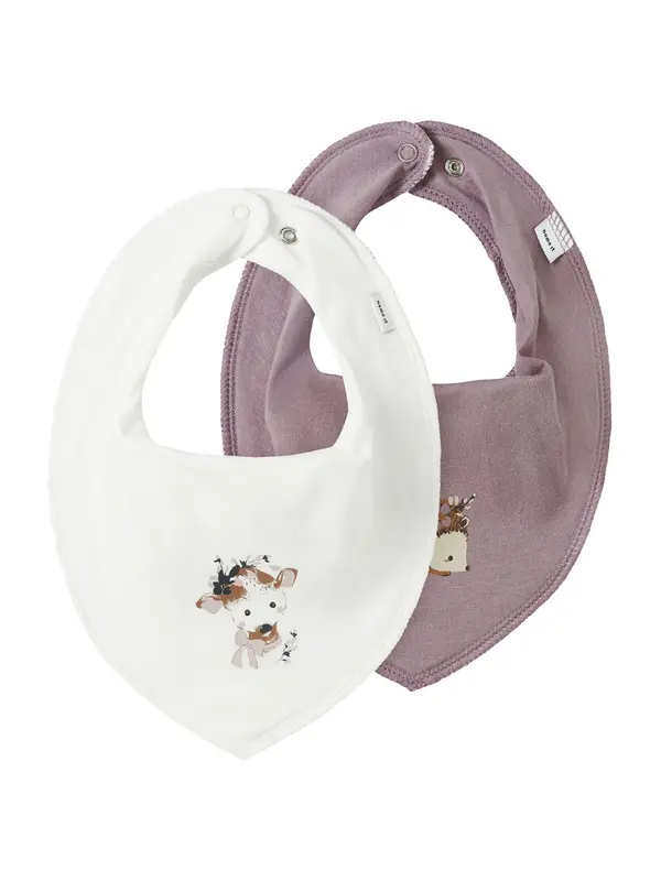 NAME IT NAME IT Podbradak za bebe 'NBFYVETTE'  smeđa / ljubičasta / bijela