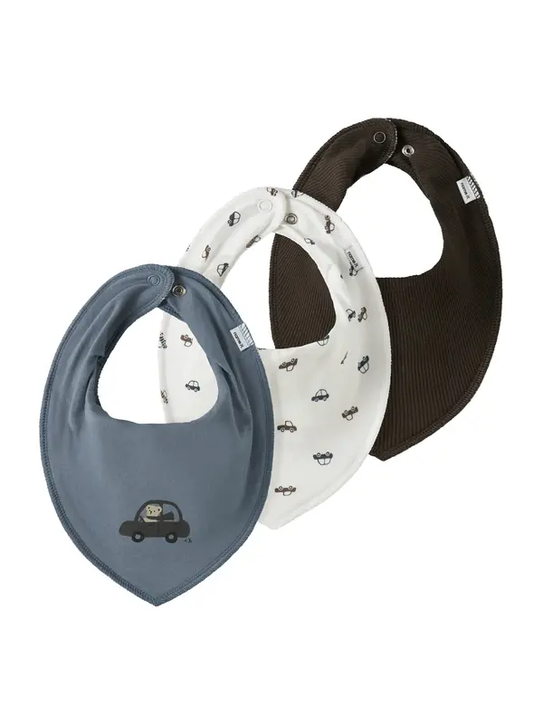 NAME IT NAME IT Podbradak za bebe 'NBMyasim'  opal / tamno smeđa / bijela