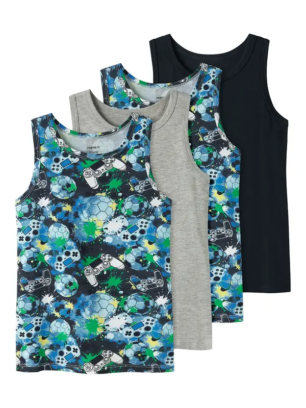 NAME IT NAME IT Potkošulja  plava / noćno plava / siva melange / zelena