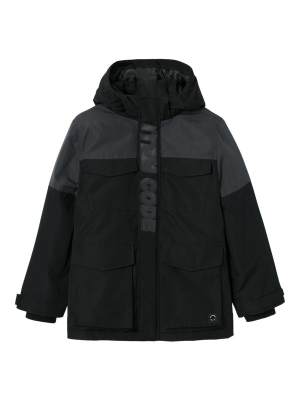 NAME IT NAME IT Prijelazna jakna 'MANDER'  tamo siva / crna