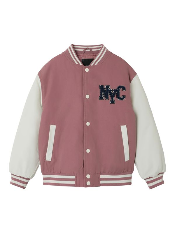 NAME IT NAME IT Prijelazna jakna 'NKFMAINS'  sivkasto ljubičasta (mauve) / crna / bijela