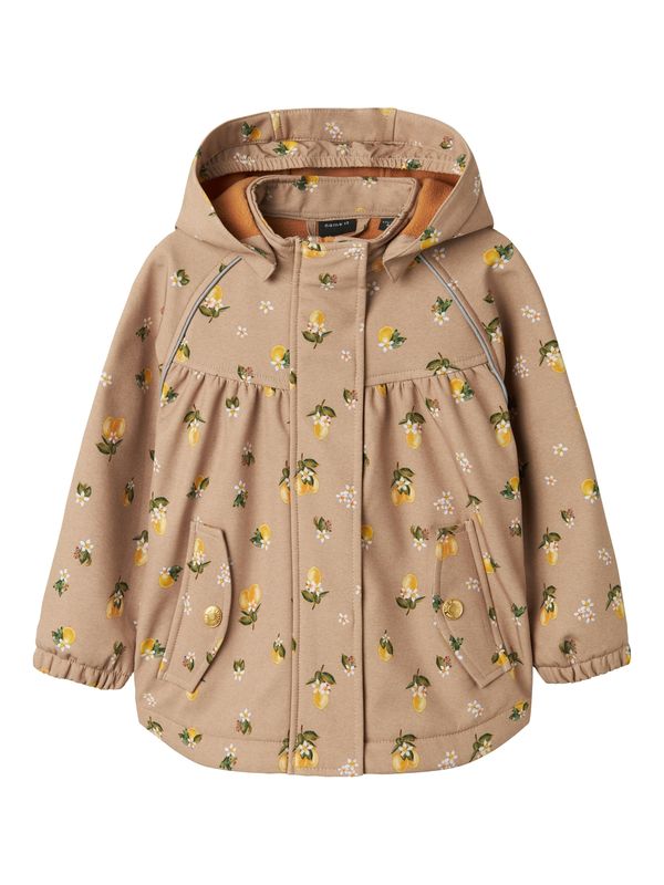 NAME IT NAME IT Prijelazna jakna 'NMFALFA08'  taupe siva / tamno zelena / narančasta / bijela