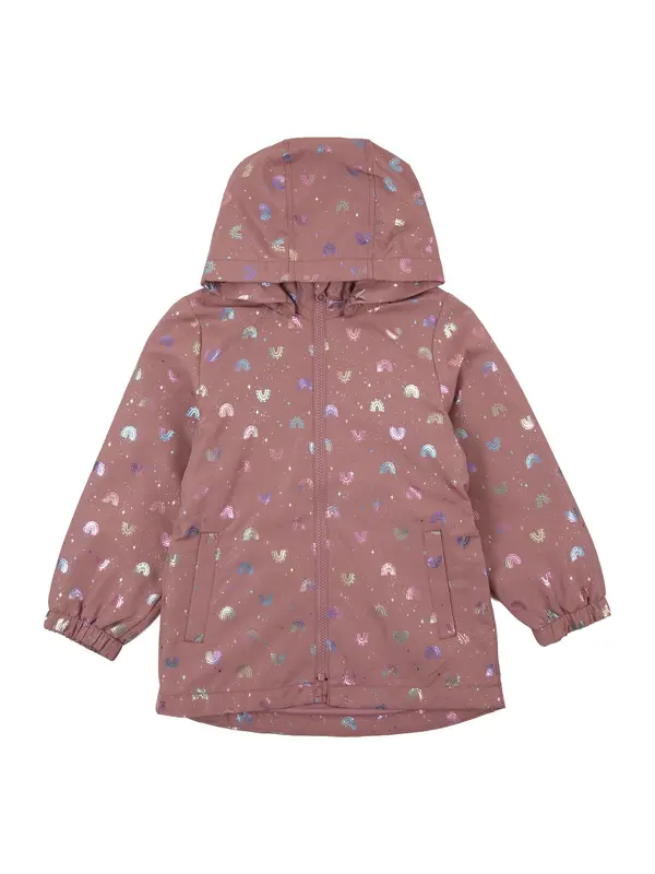 NAME IT NAME IT Prijelazna jakna 'NMFMAXI'  svijetloplava / svijetložuta / sivkasto ljubičasta (mauve) / rosé