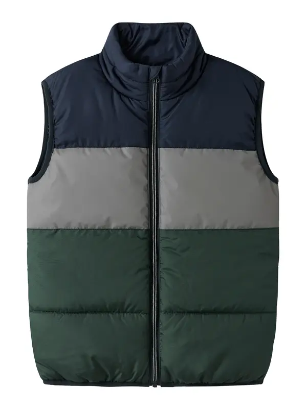 NAME IT NAME IT Prsluk 'NKMMylane'  tamno plava / siva / tamno zelena